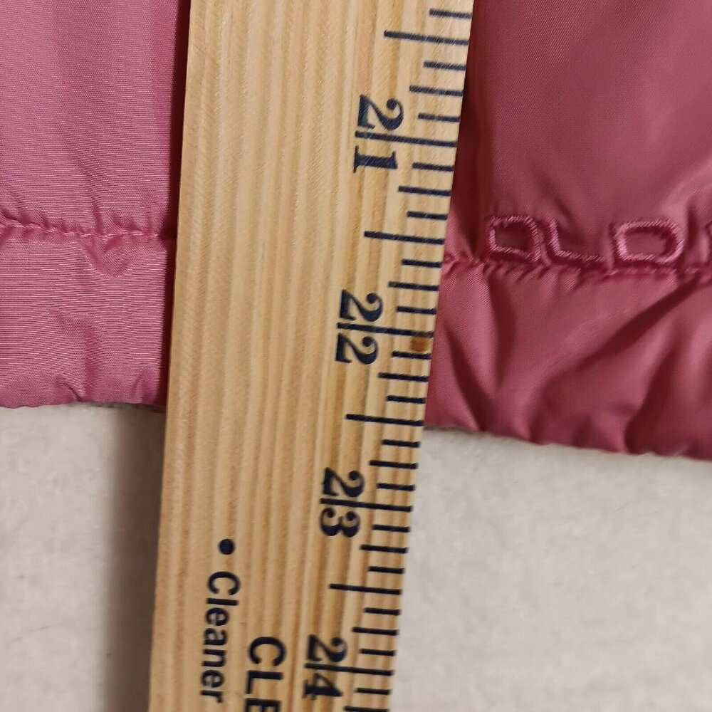 Pink Puffer Old Navy Zip Hooded Vest Sz M Fleece Lined - Picture 5 of 7